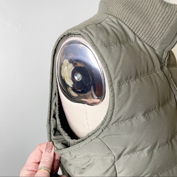 Eddie Bauer Green Goose Down Vest Jacket Waterproof Small - Picture 10 of 16